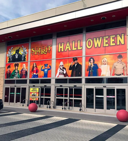 Spirit Halloween store graphics application